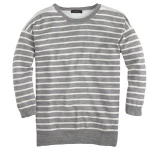 J Crew Striped Lightweight Sweater